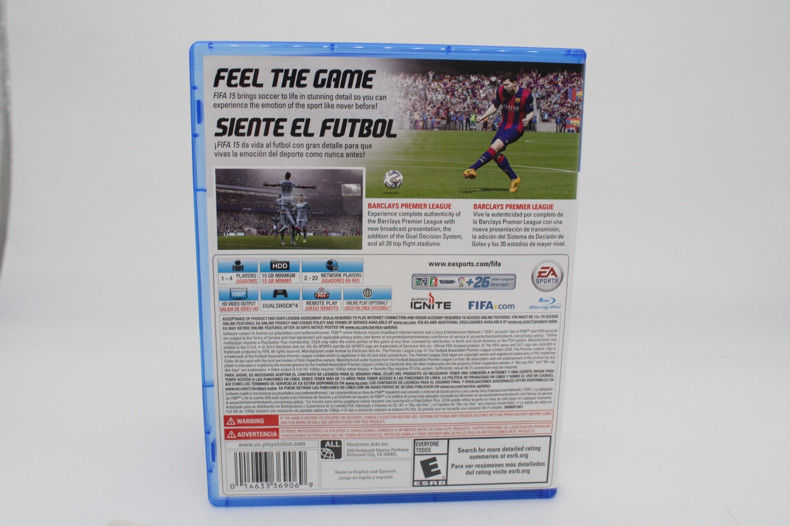 Refurbished PS4 FIFA 15 2015 Javier Hernandez Chicharito Mexico Alt Cover Mint