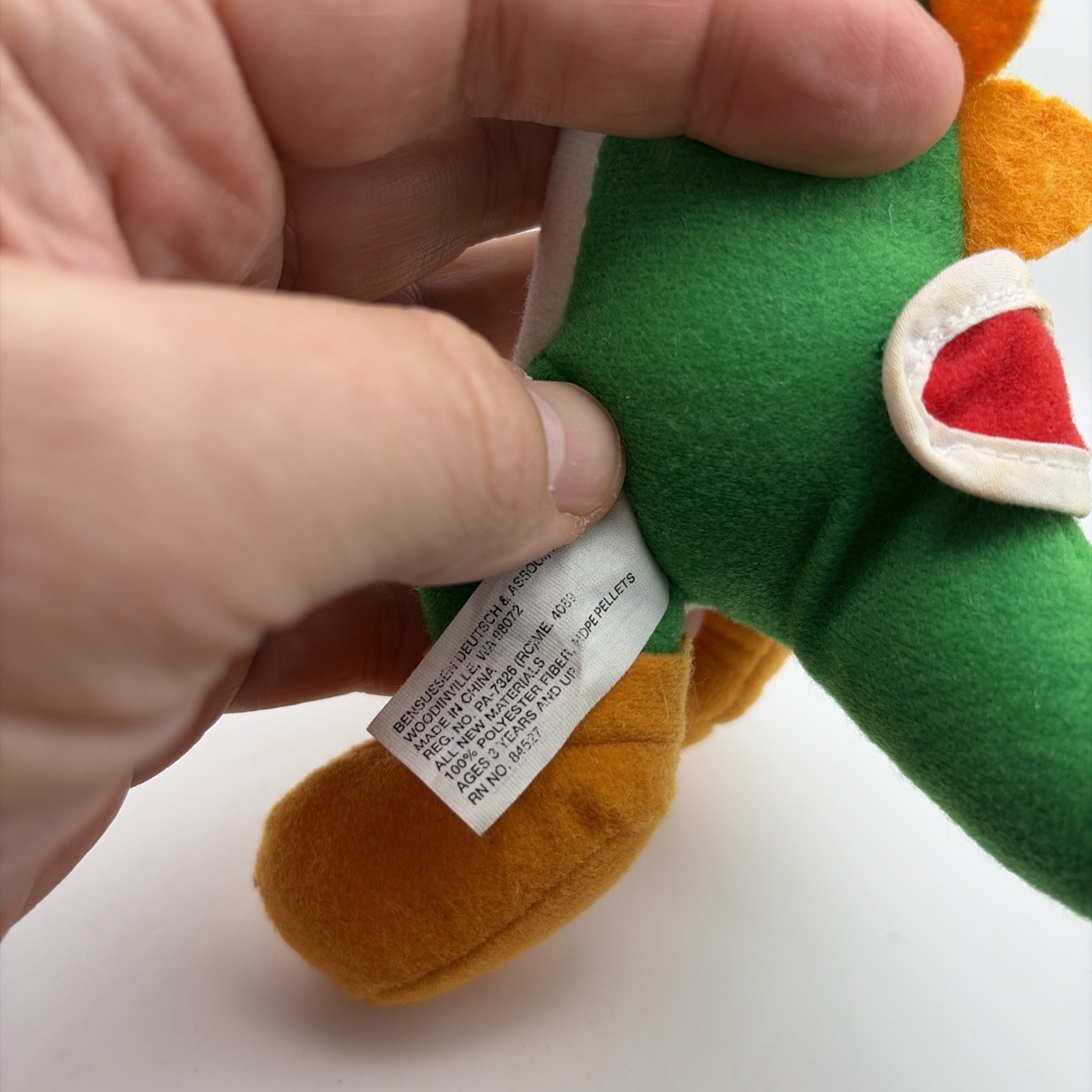 Yoshi BD&A Talking Plush Nintendo 64 Collectible 1998 Sound NOT Working