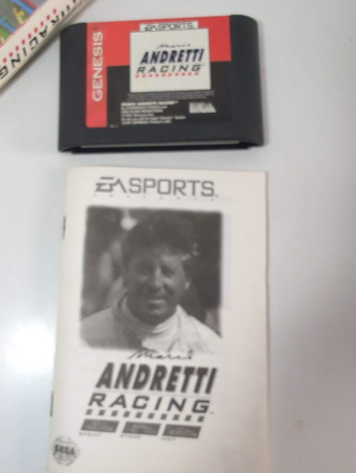 Sega Genesis Lot Of 4 Sports Games In Cases ~ Basketball Racing ~ Football