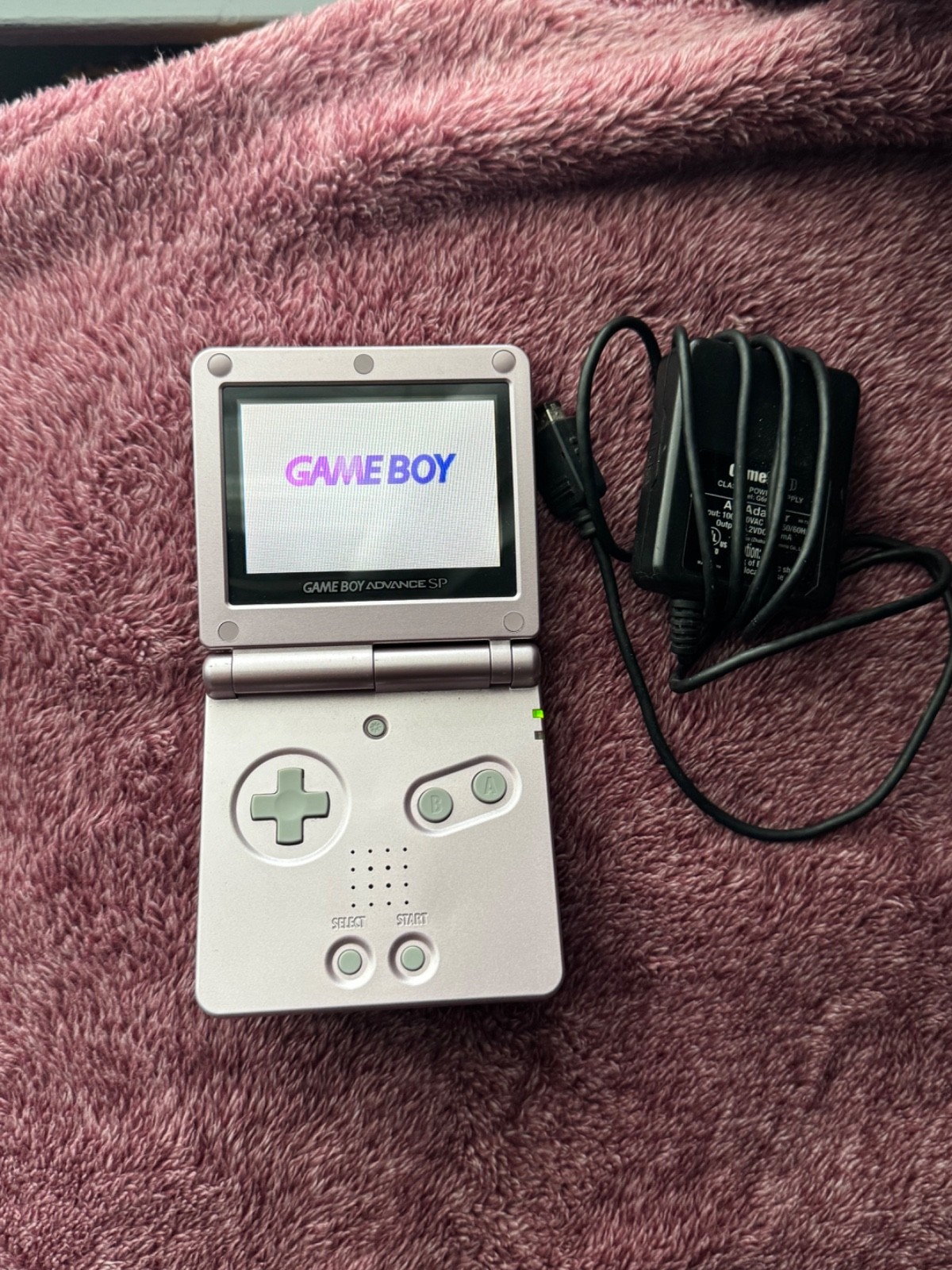 Nintendo Gameboy Advance SP Handheld System Pearl Pink Model AGS-101