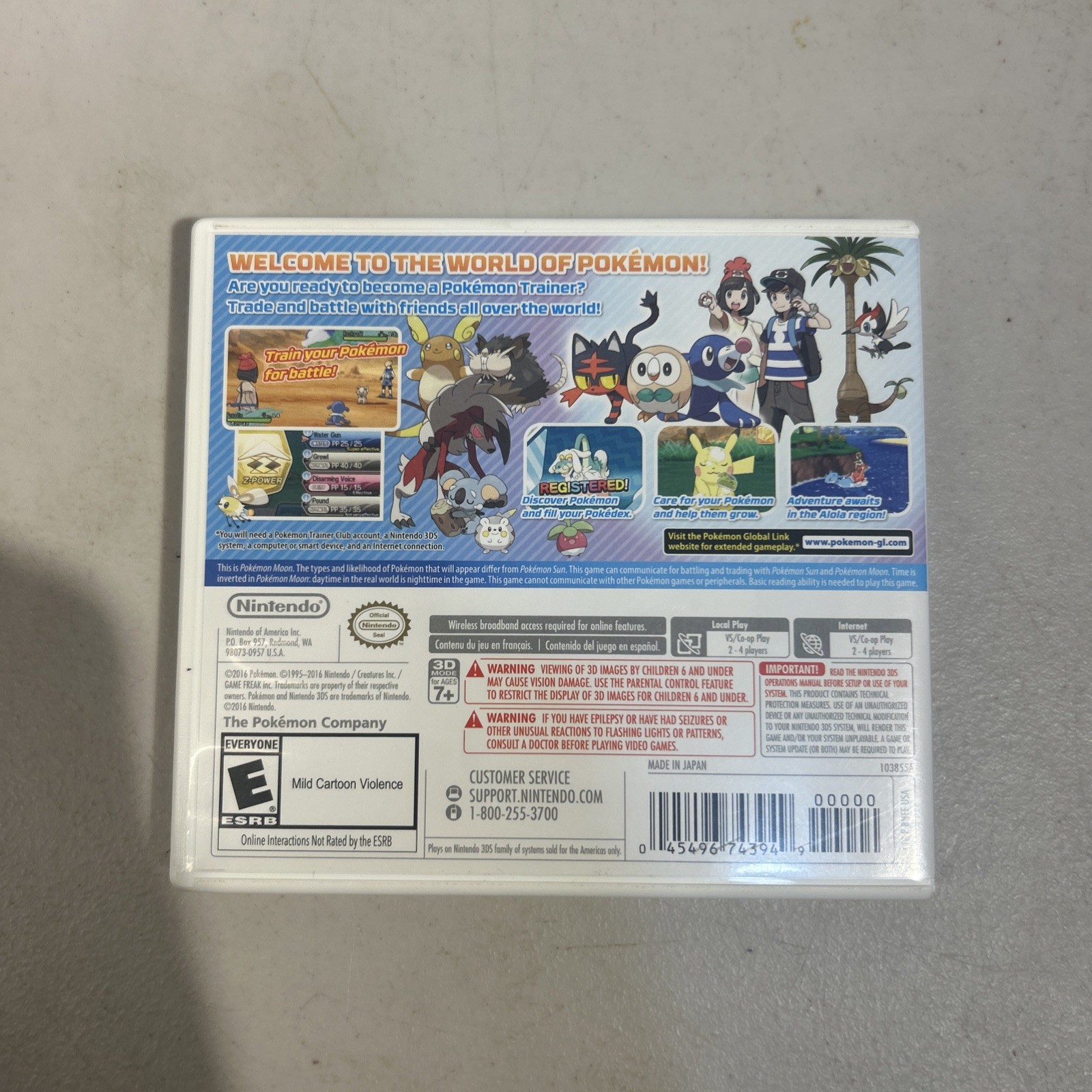 The Pokemon Company Pokemon Moon Nintendo 3DS Role Playing Pokemon Series