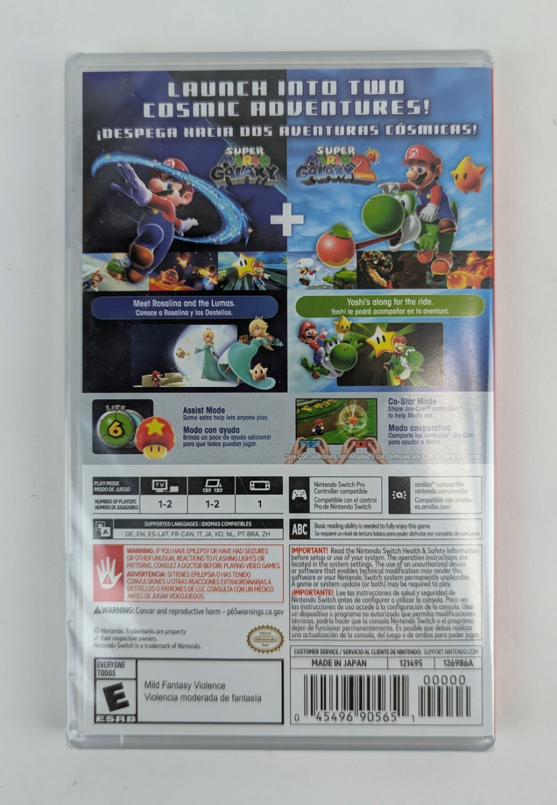 Super Mario Galaxy + Super Mario Galaxy 2 – Nintendo Switch – Brand New!