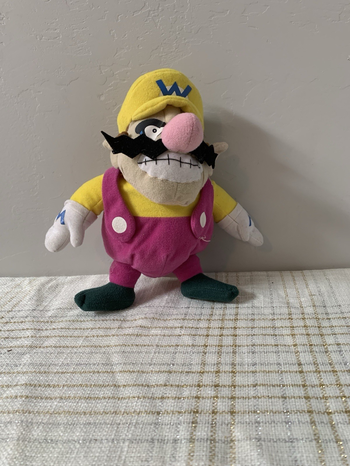 Vintage Nintendo Wario 2004 Kellytoy Plush 9 In Y2K Collectible Super Mario