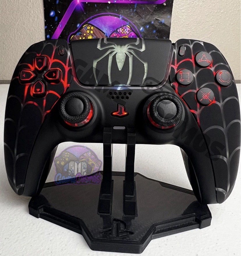 Sony DualSense Custom Spider Design Controller – Red, Green, Purple