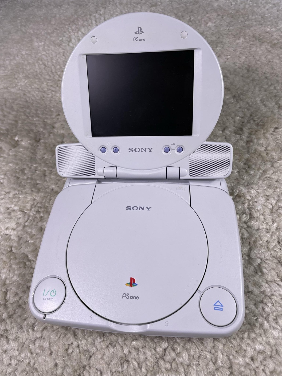 Sony PS One SCPH-101 Gray Console LCD Screen SCPH-131 Controller Adapter Tested