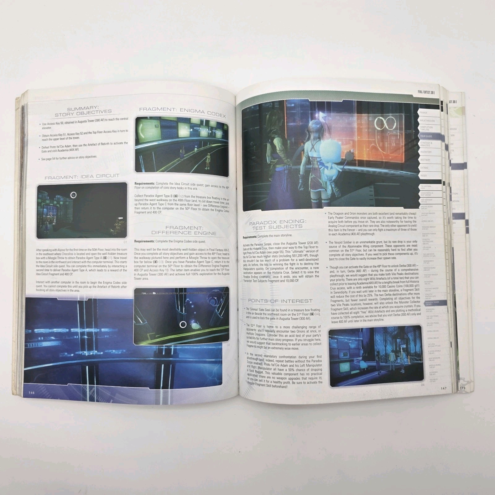 Final Fantasy XIII-2 Complete Official Guide Book | Collector’s Guide- Used