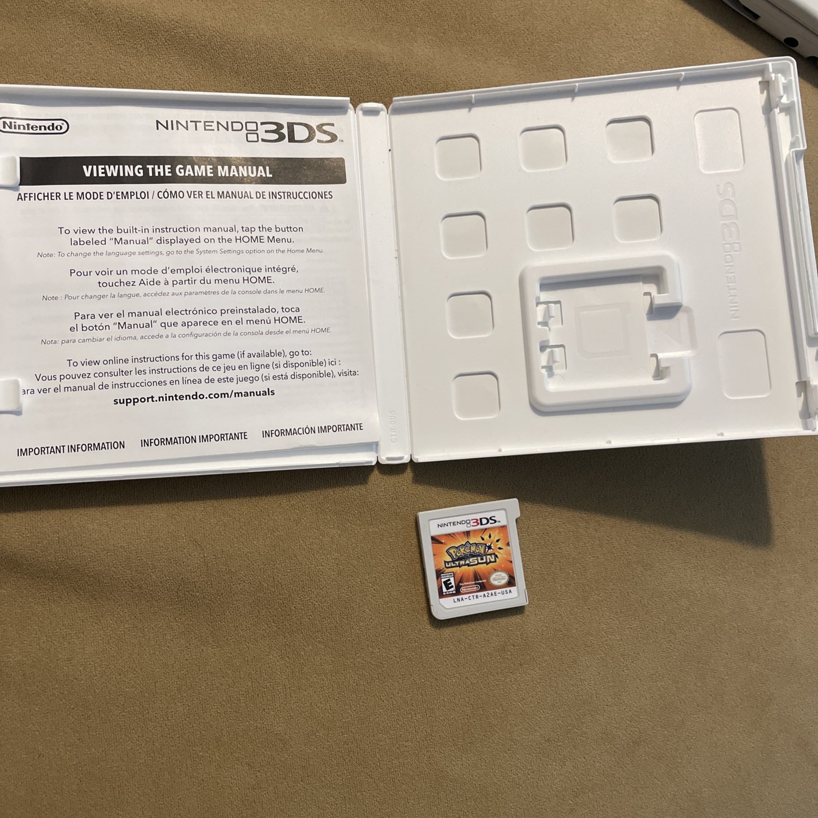 Pokemon Ultra Sun (Nintendo 3DS) Authentic – Complete CIB – Tested