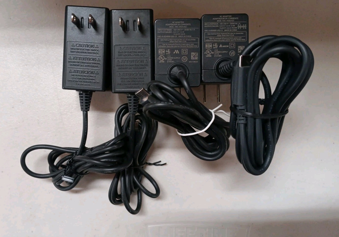 Nintendo HAC-002 AC Adapter USB-C Wired Wall Plug Charger Sold As Is Defective