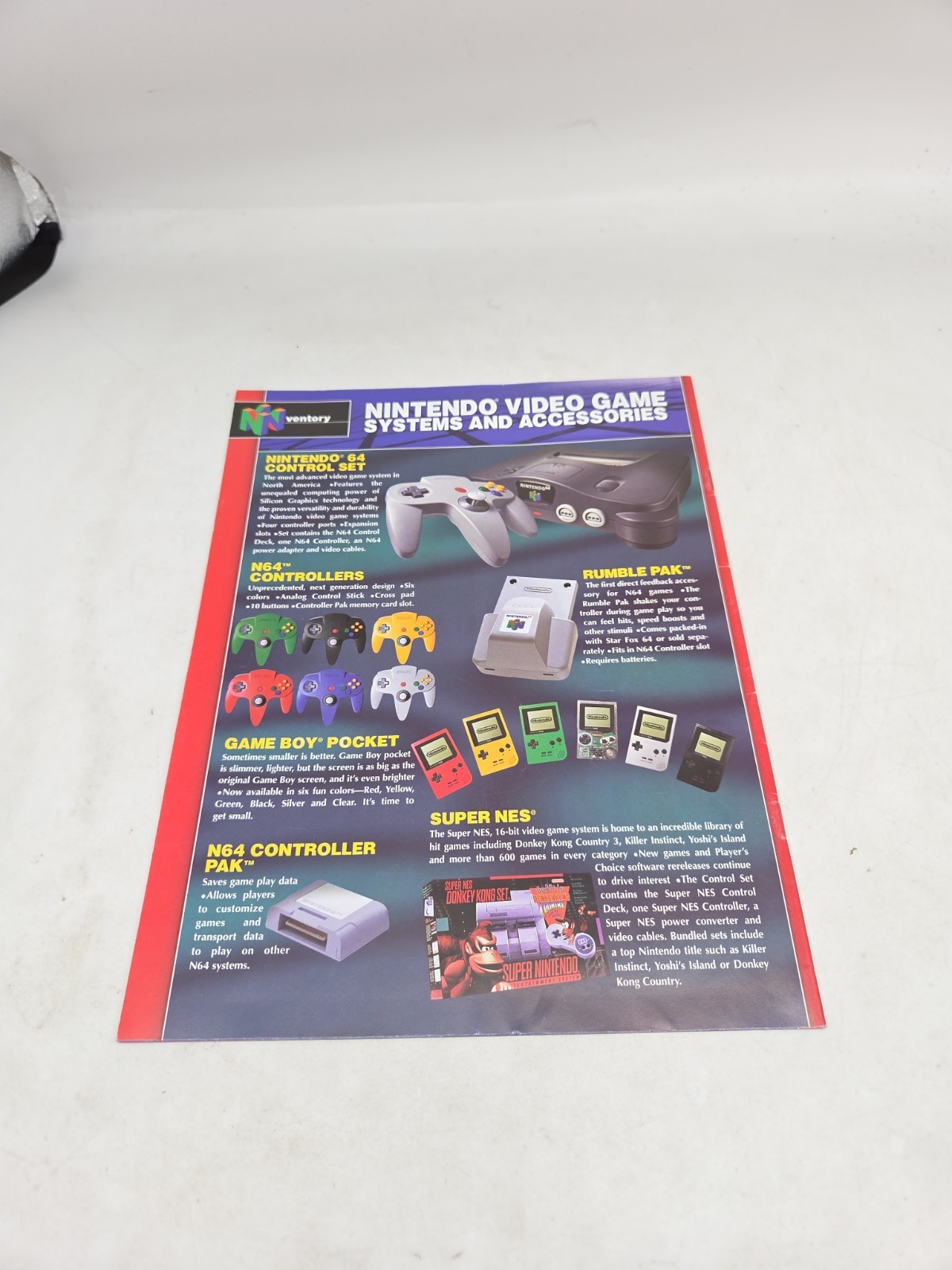 Nintendo Power Guide To E3 1997 Promotion Retail Game Catalog / Booklet