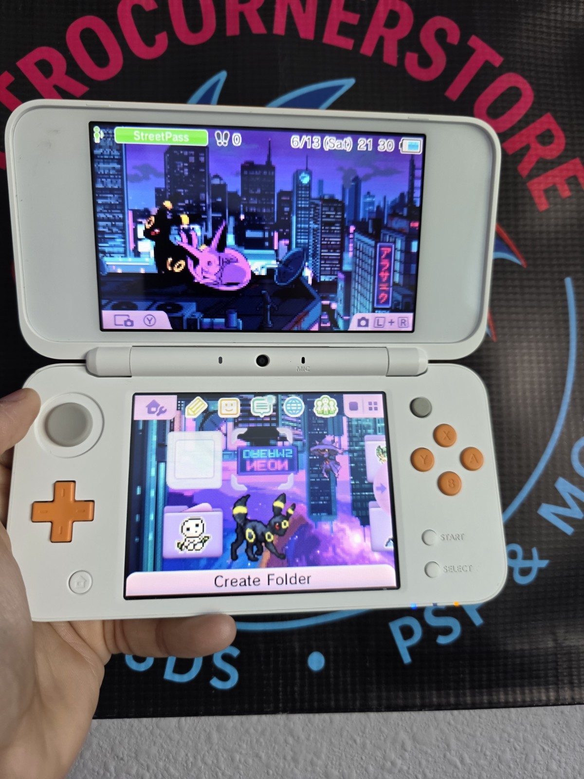 Nintendo New 2DS XL Console White/Orange FAST SHIPPING