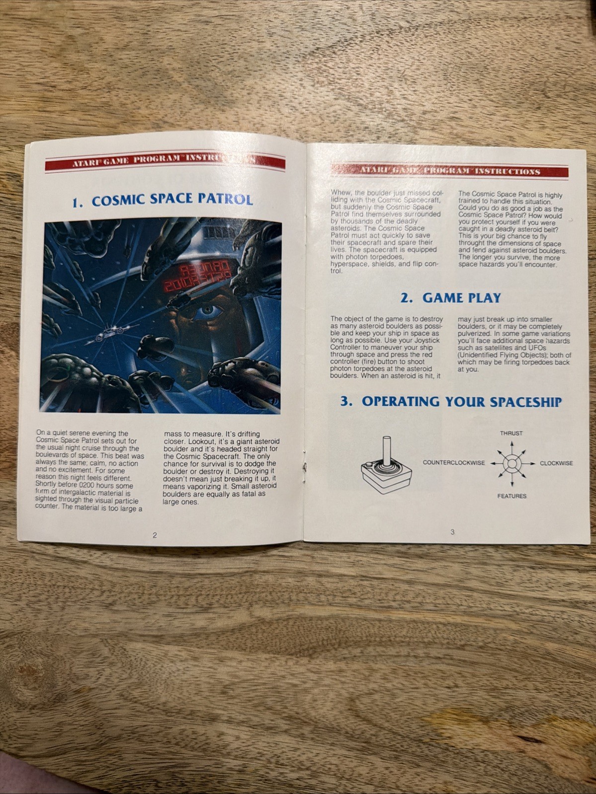 Atari Asteroids 1981 With Manual