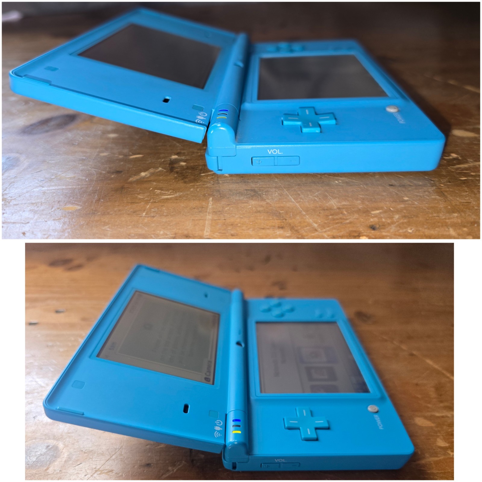 Nintendo DSi TWL.001 Teal Blue Video Game Handheld System W/Charger WORKING