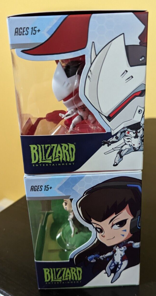 Overwatch Cute But Deadly Summer Games Taegeukgi D.Va + Nihon Genji Figures