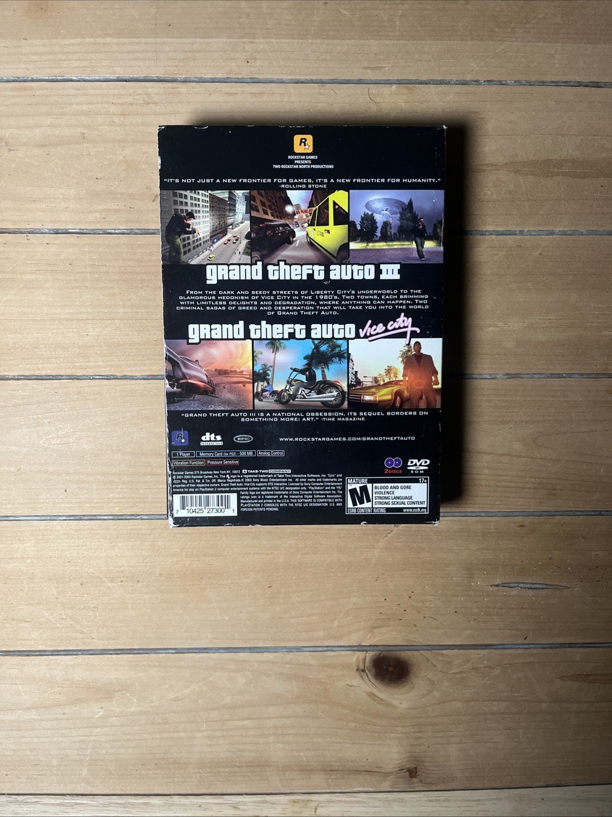 Grand Theft Auto Double Pack Greatest Hits PS2 CIB – Tested