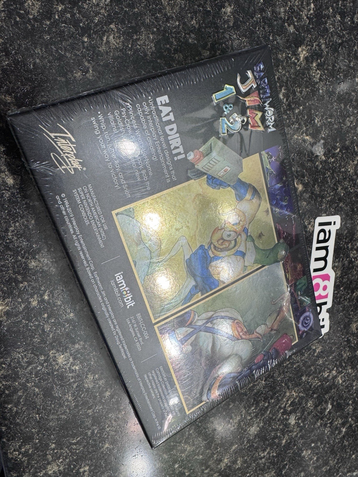 Earthworm Jim 1&2 iam8bit Limited Edition NEW FACTORY SEALED