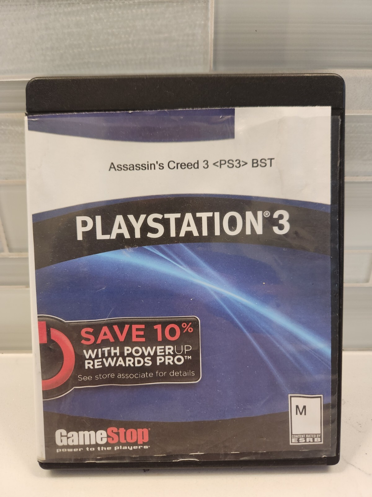 Assassin’s Creed III 3 Video Game PS3 Sony PlayStation 3 DISC ONLY GameStop Case