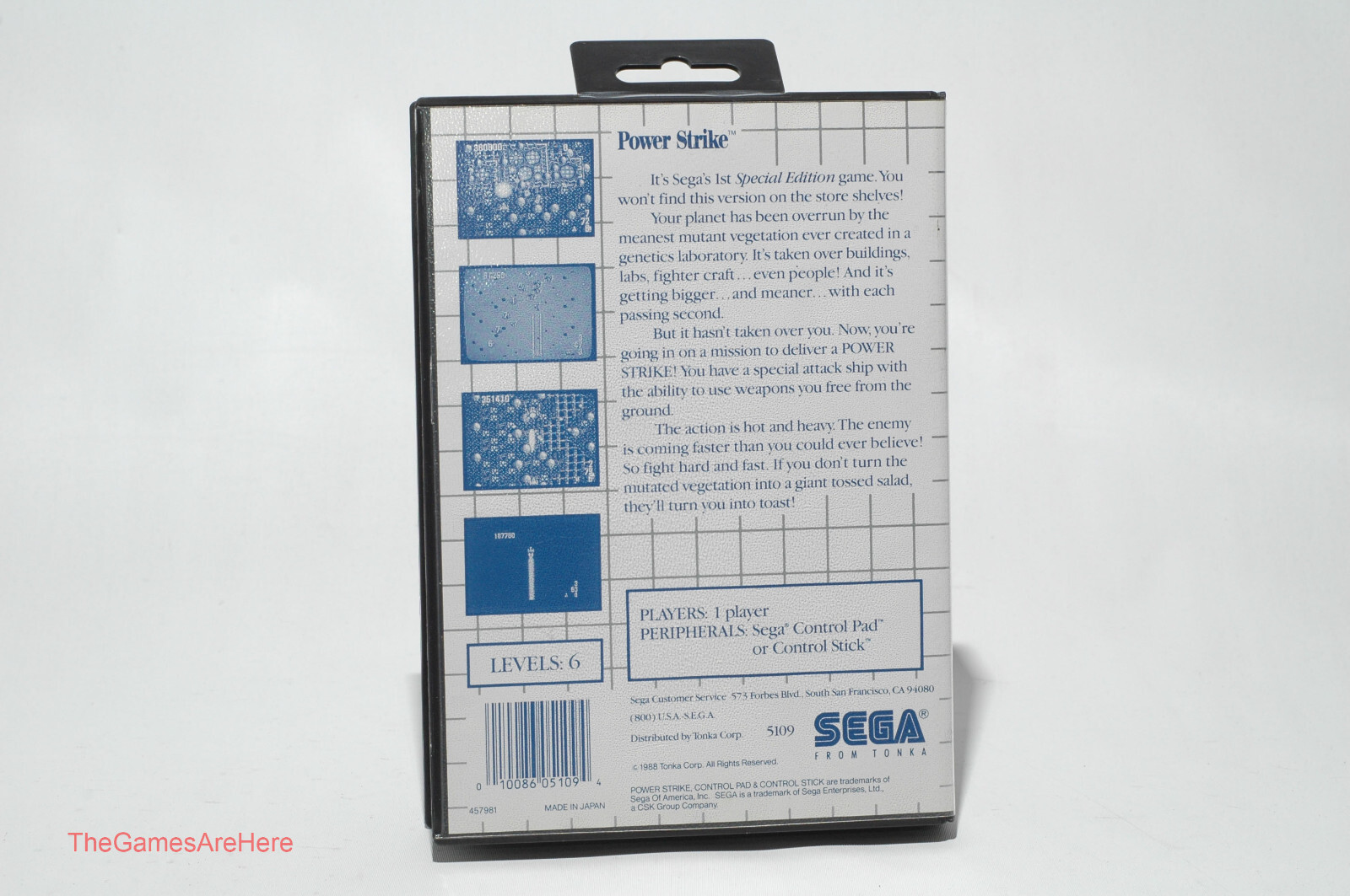 Power Strike – Sega Master System 1988 Mail Order Version