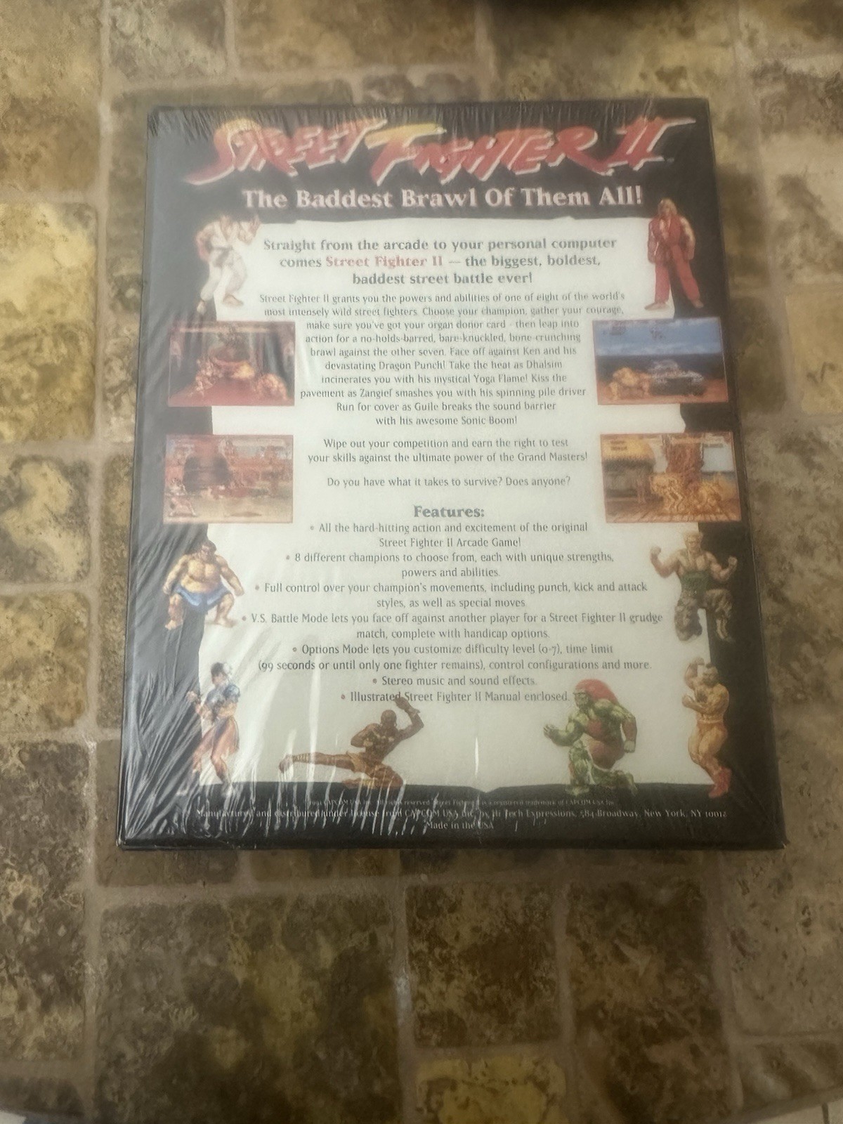 Street Fighter II PC W/Screen Saver Edition Factory Sealed IBM 3.5”