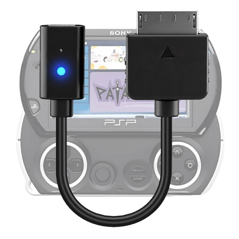USB Type C to PSP Go Charging Data Cable LED Adapter Cord for Sony PSP Go