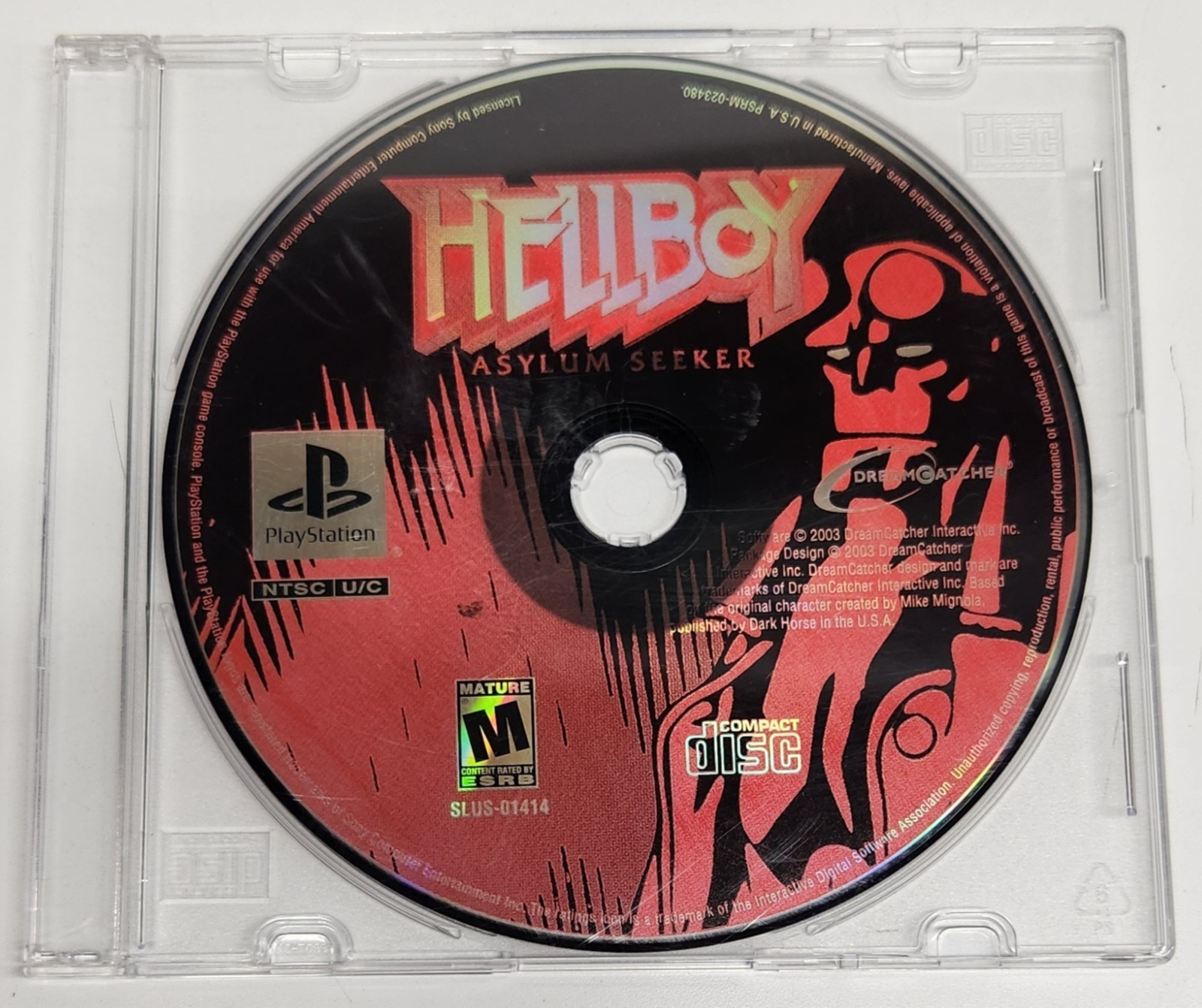 Hellboy Asylum Seeker (Sony PlayStation 1, 2003) PS1 Disc Only, Tested