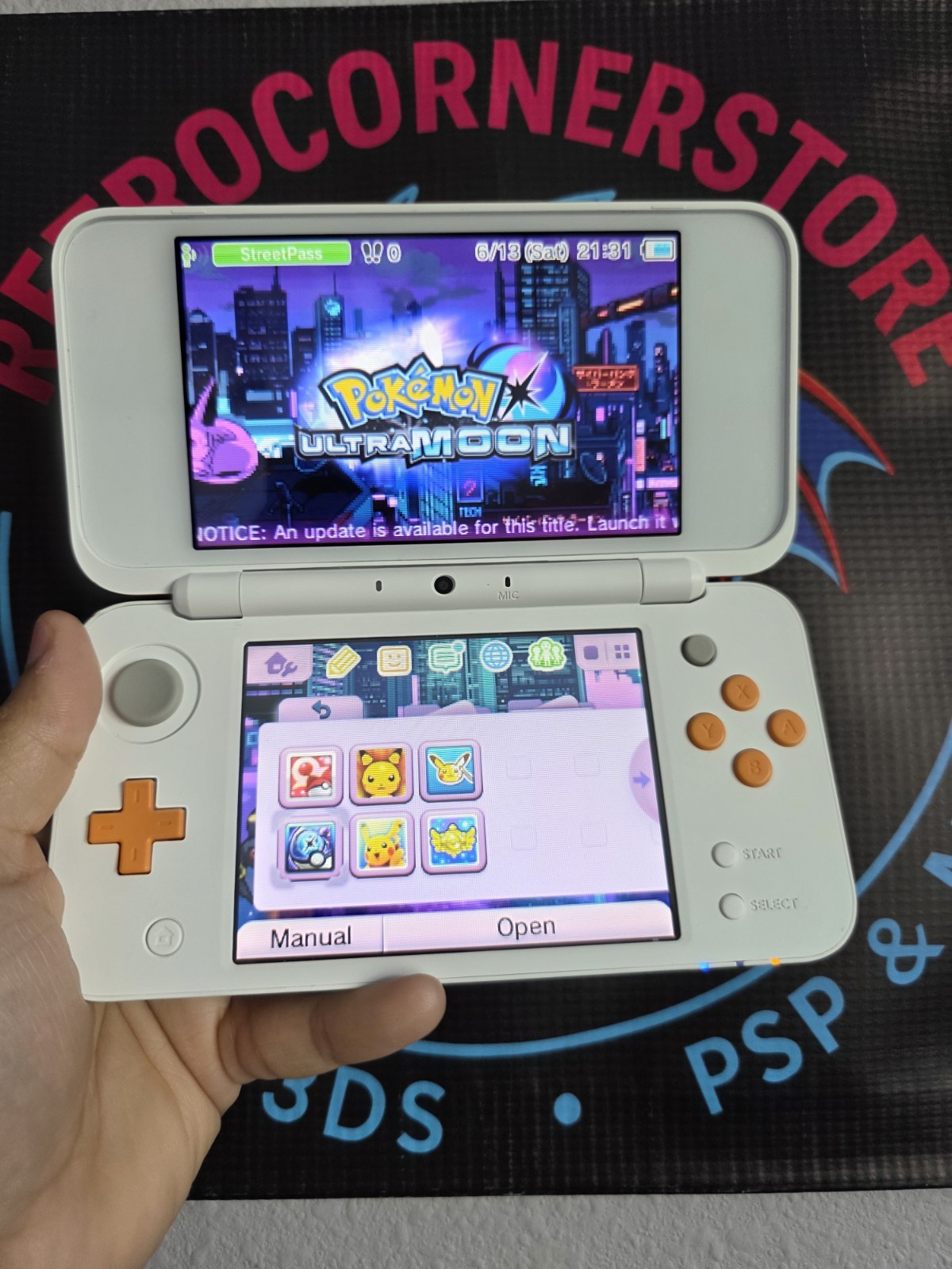 Nintendo New 2DS XL Console White/Orange FAST SHIPPING