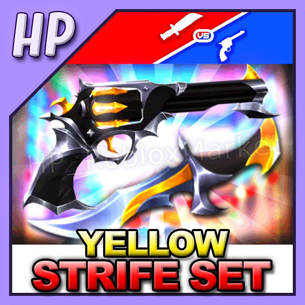 YELLOW Strife Set | MVSD – Murderers vs Sheriffs Duels [⚡FASTEST DELIVERY⚡]knife