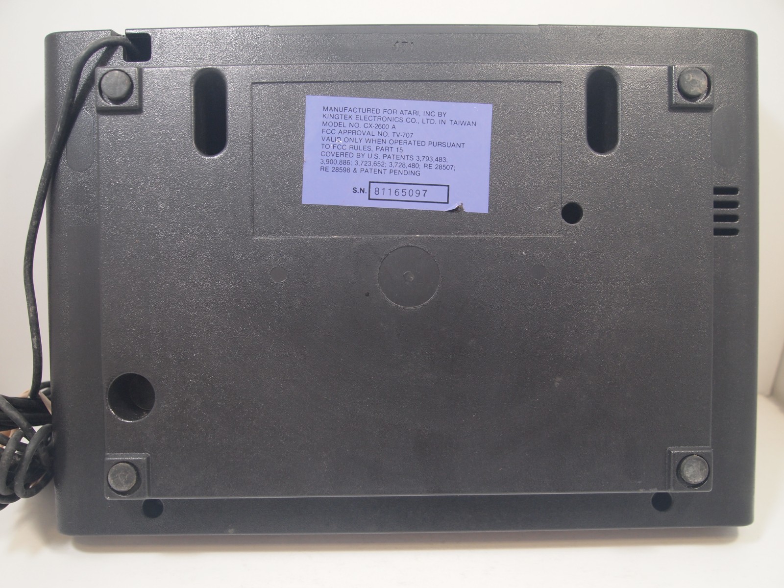 Atari 2600 Console Only Not Working For Parts or Repair