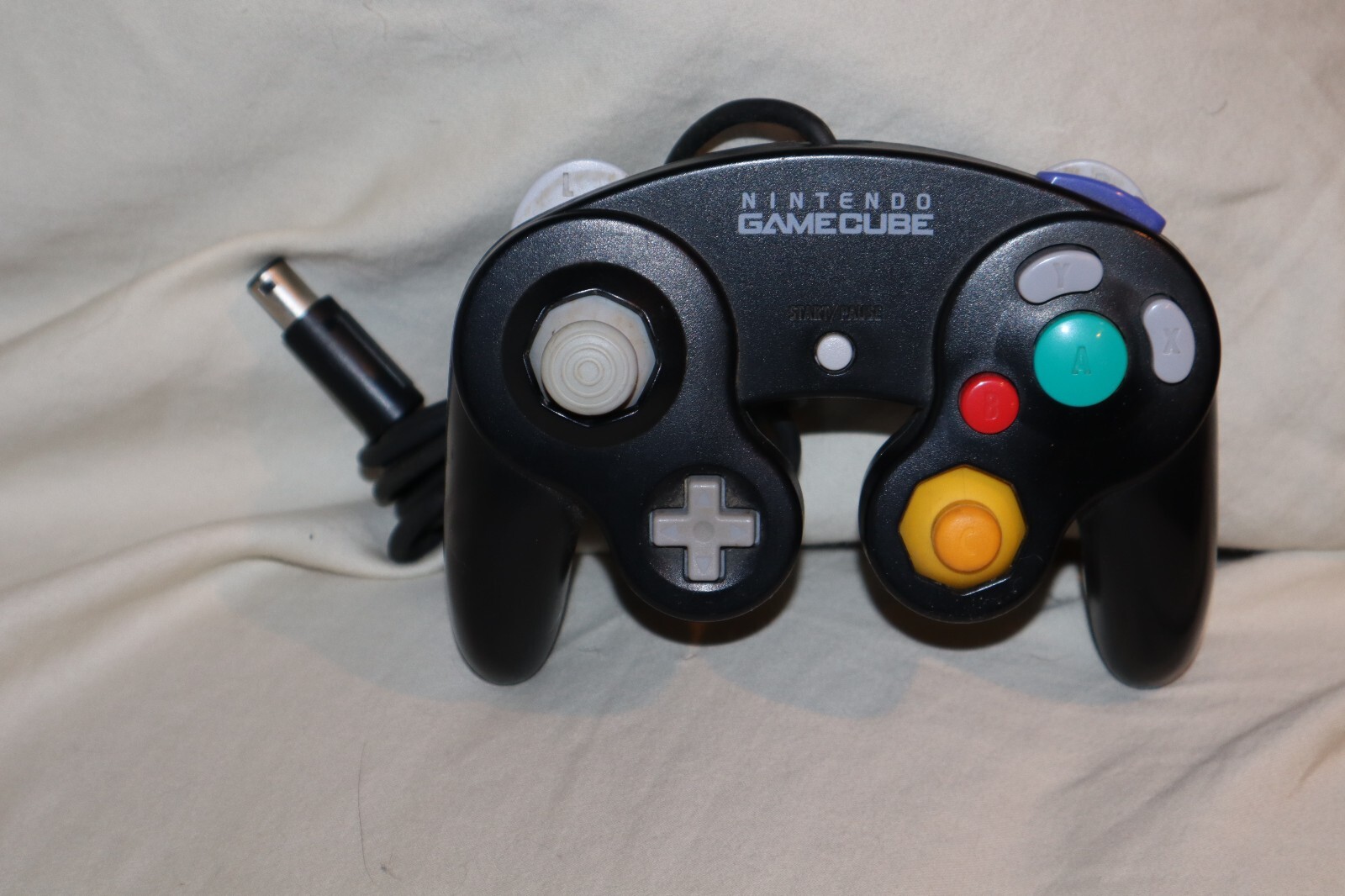 OEM Nintendo GameCube Controller – Black DOL-003 WORKS *READ*
