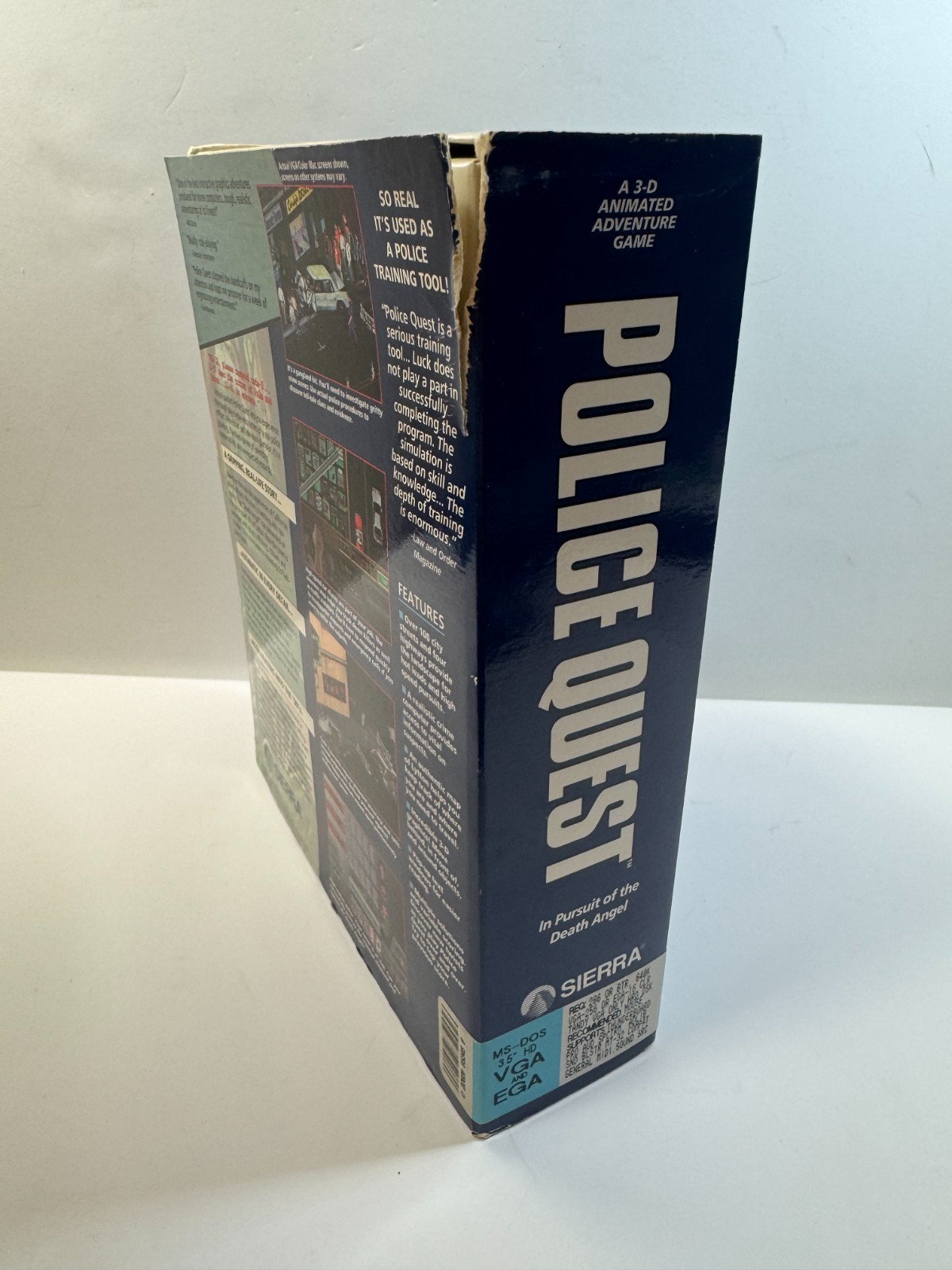 BIG BOX Police Quest: In Pursuit of the Death Angel (DOS, 1987) VGA FULLY COMPL