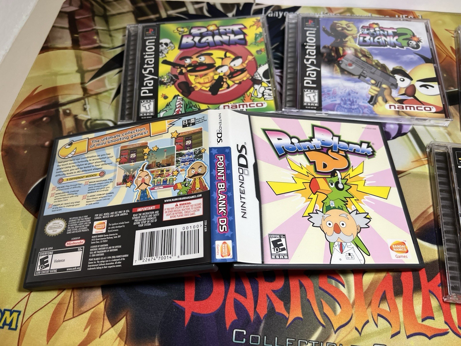 Point Blank Collection 1 2 3 & DS (Sony PlayStation 1) CIB Complete Time Crisis