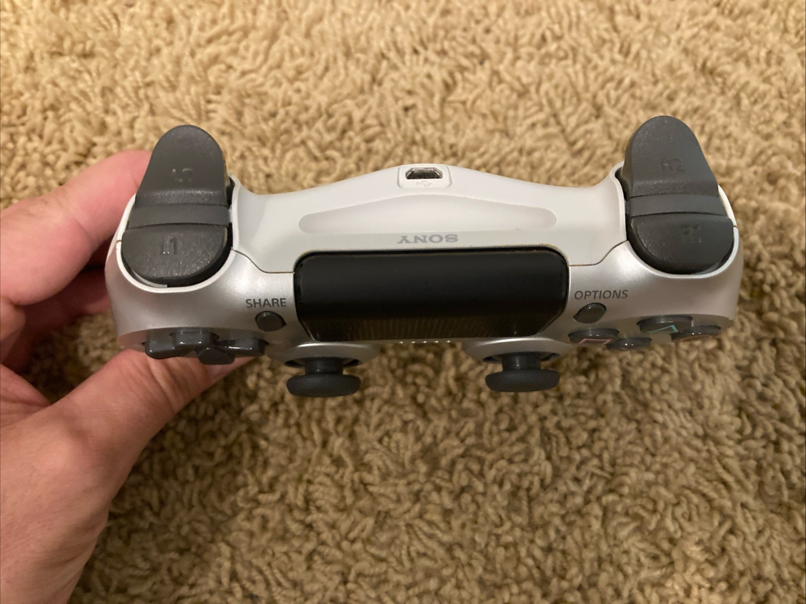 SONY PS4 DUALSHOCK 4 WIRELESS CONTROLLER V2 CUH ZCT2U SILVER – Tested!