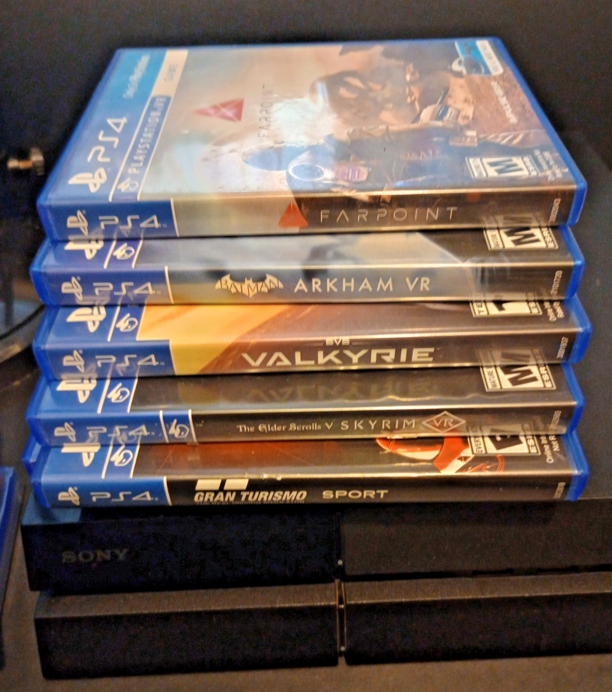 Sony PlayStation 4 PS4 500GB Bundle with 2 Controllers , 10Games,Cords + Tested