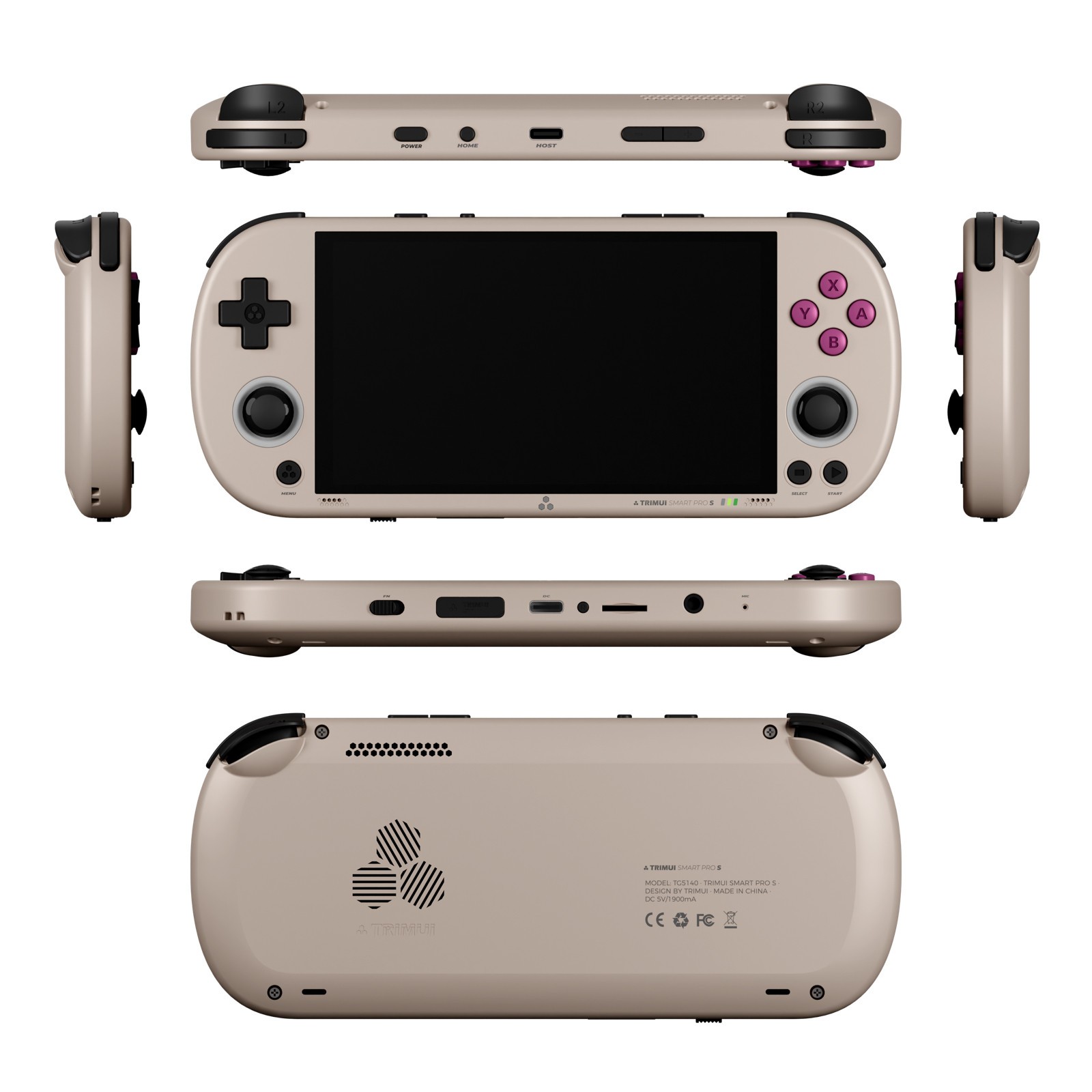 RIMUI SMART PRO S Handheld Game Console, Allwinner A523 2.5x GPU Boost Retro GBA