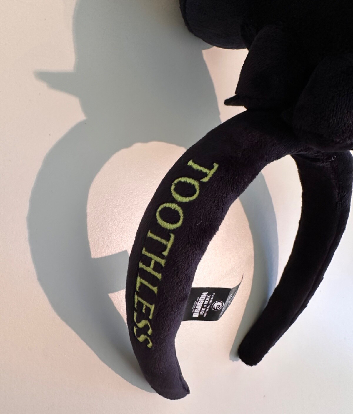 BNWT Universal Studios How To Train Your Dragon Toothless Plush Headband Adult