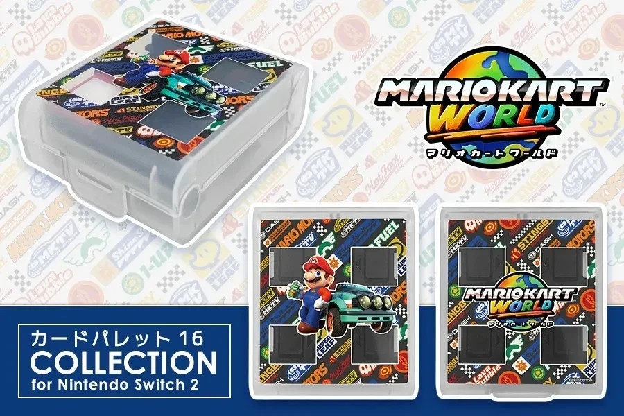 Mario Kart World Game Card Palette Case for 16 Nintendo Switch 2 Keys Factory JP