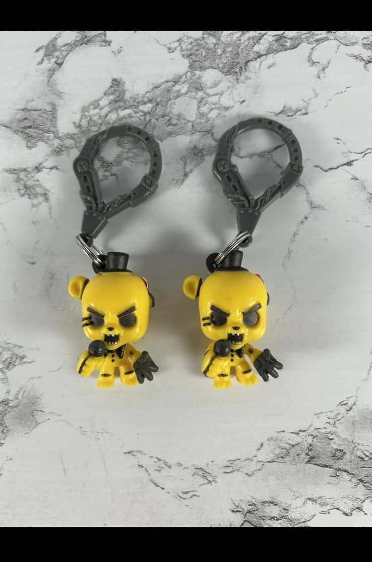 FNAF Five Nights at Freddy’s Backpack Clip Keychain Figure Collectible Lot Of 8