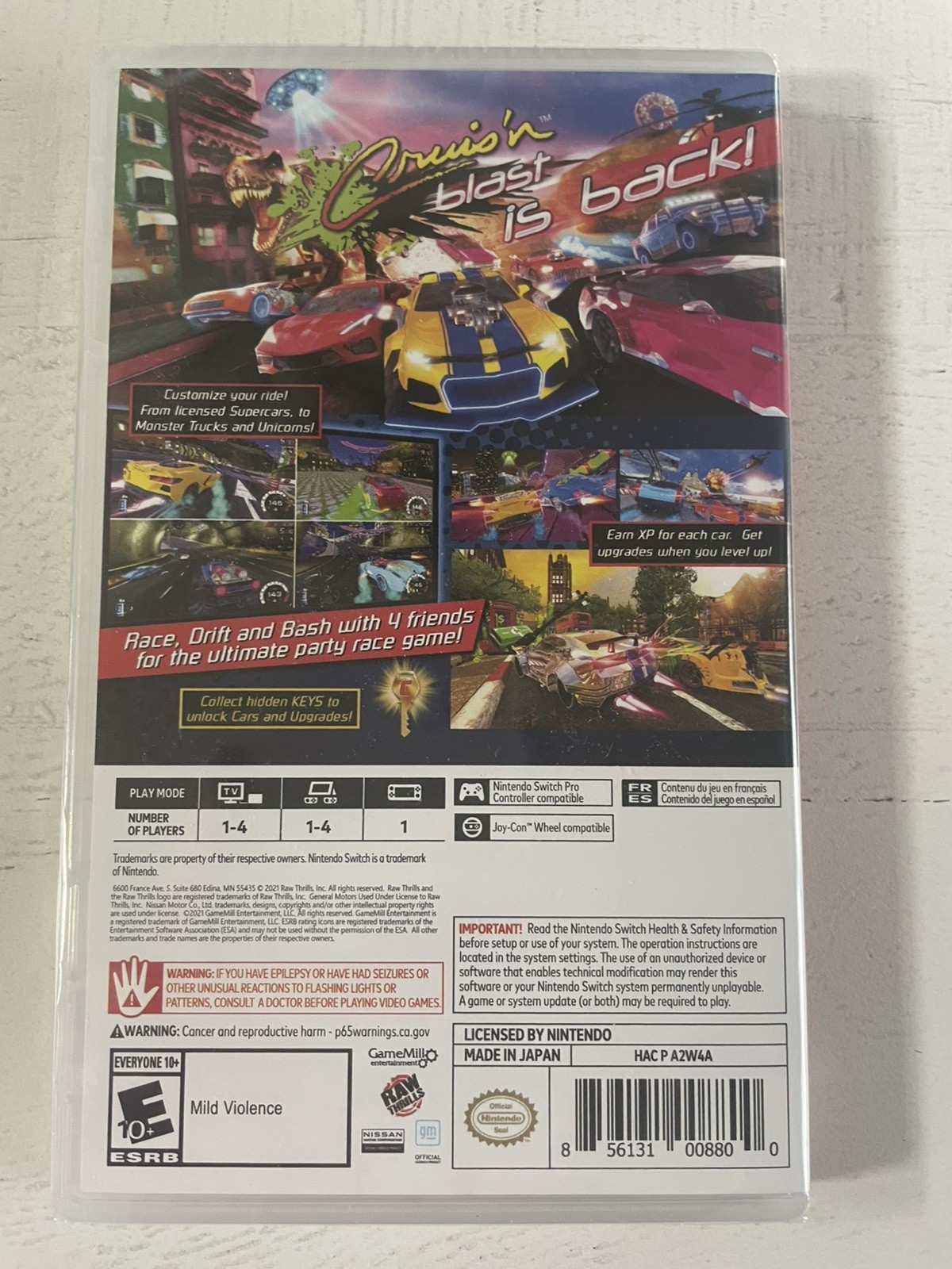 Cruis’n Blast Nintendo Switch Arcade Racing NTSC 2021 NEW SEALED QUICK SHIP!