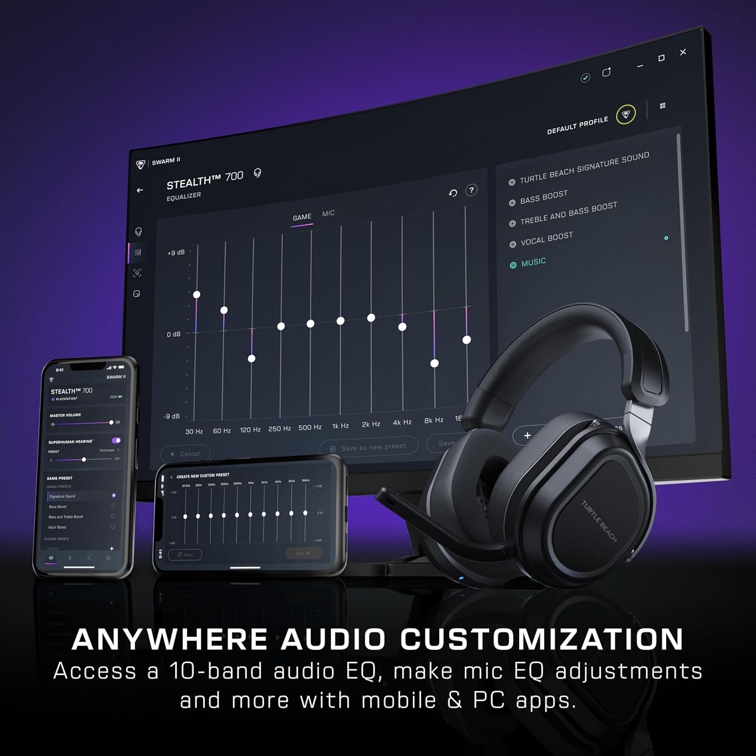High-Fidelity Stealth 700 Gen 3 Gaming Headset – 80-Hour Battery & Bluetooth 5.2
