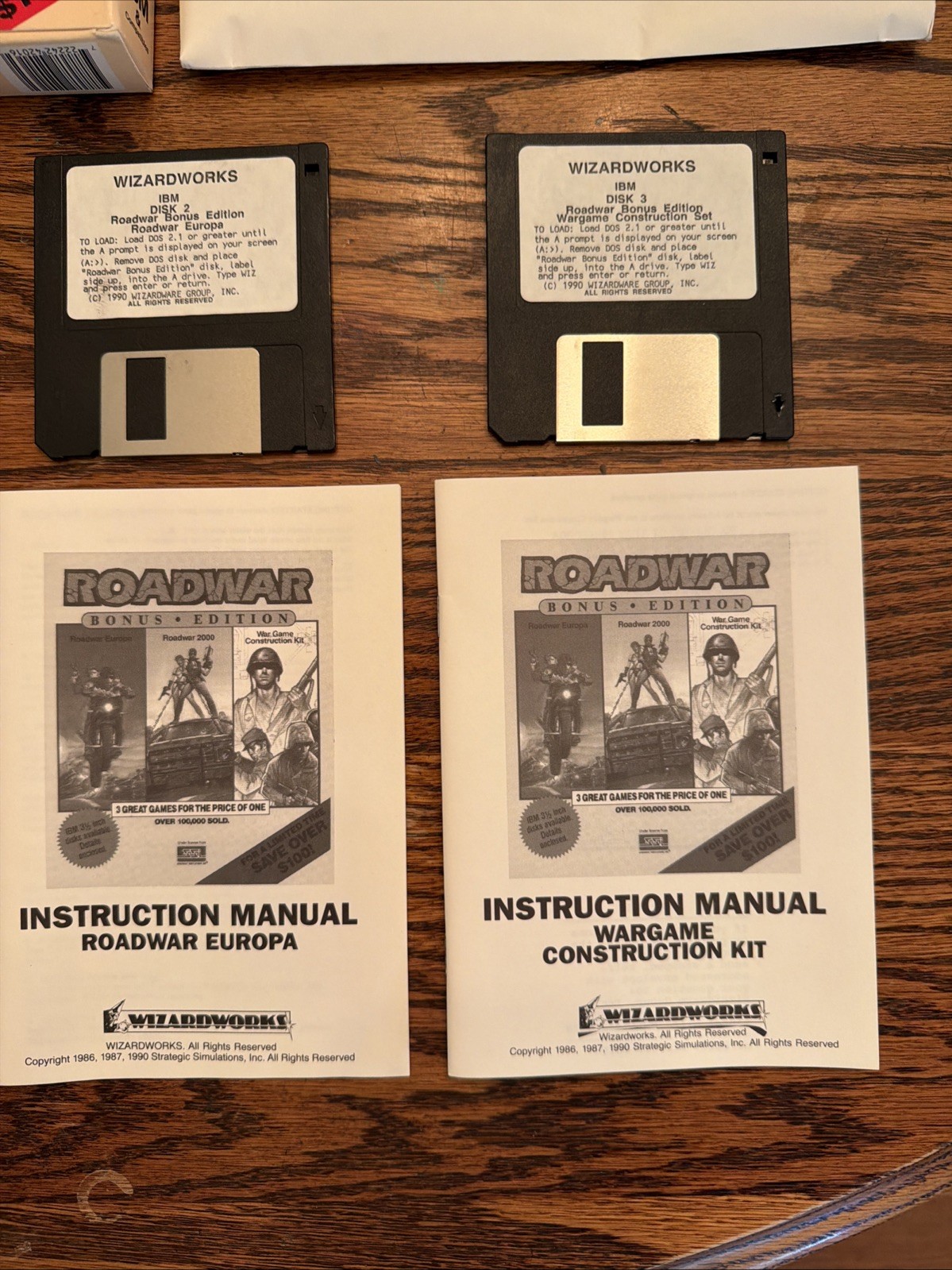 Bulk Lot Vintage IBM Pc Computer Big Box Games Super Space Invaders ROADWAR CIB