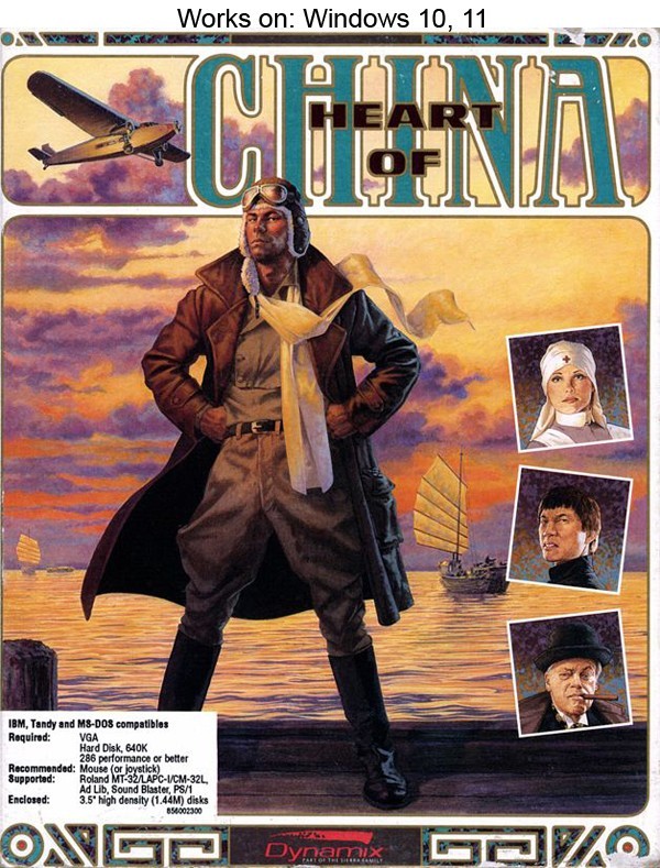 Heart of China PC Game Dynamix 1991 Windows 10 11