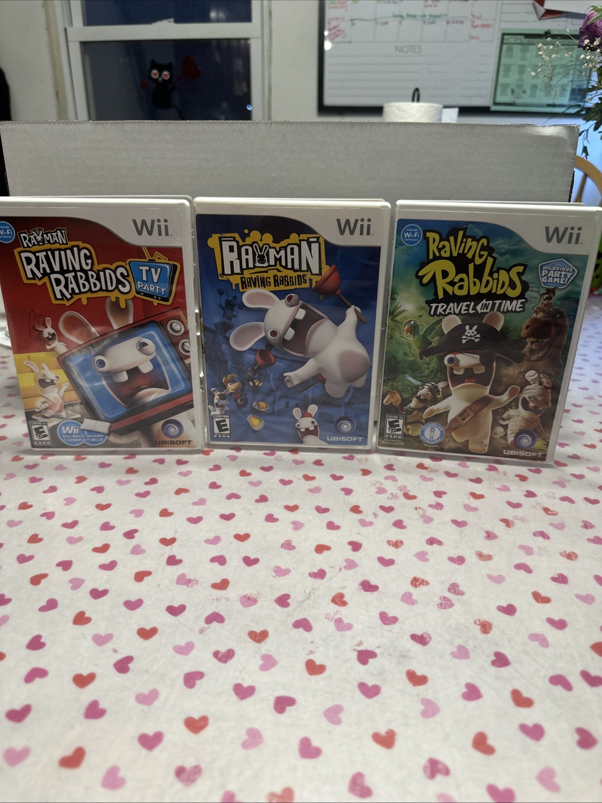 Lot Of 3 Rayman Raving Rabbids Nintendo Wii Tested Working