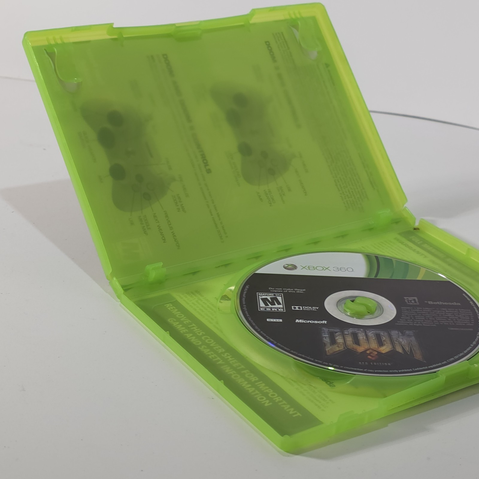 Doom 3 BFG Edition Xbox 360 Xbox One Backward Compatible Case Disc