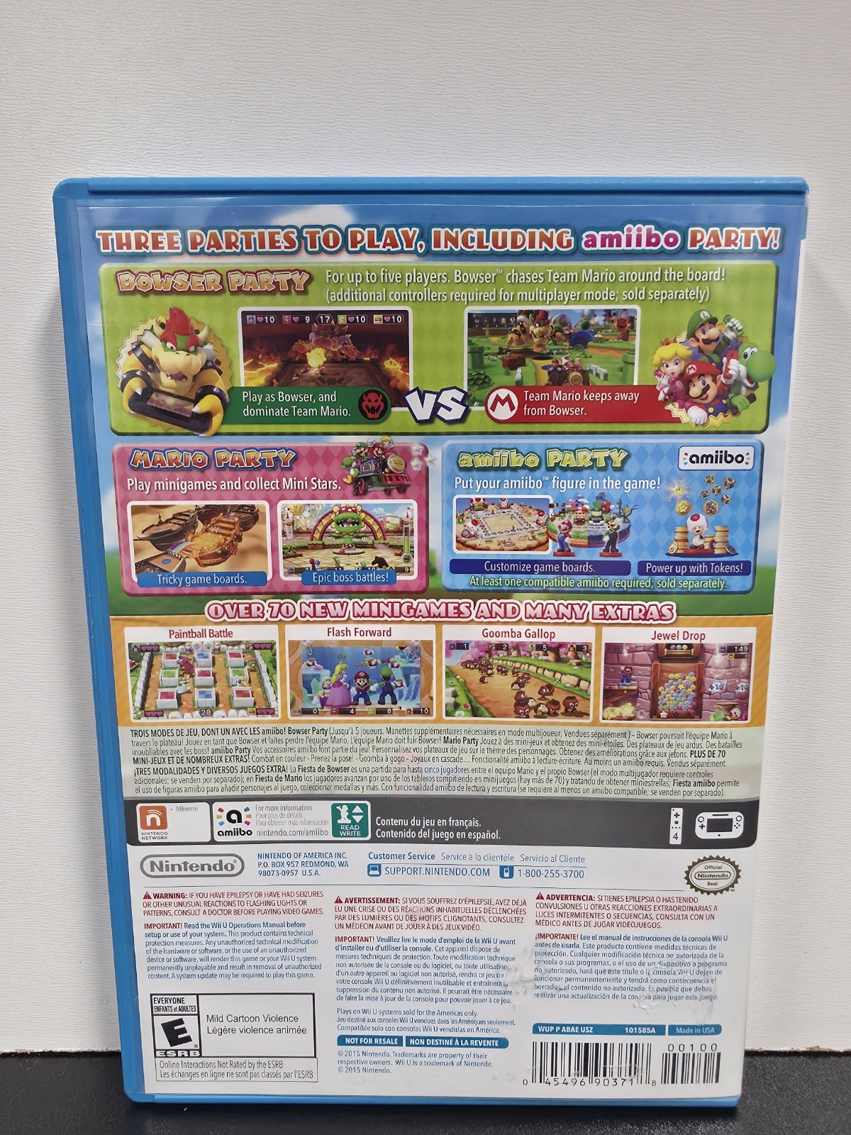 Nintendo Wii U Mario Party 10 USED/UNTESTED