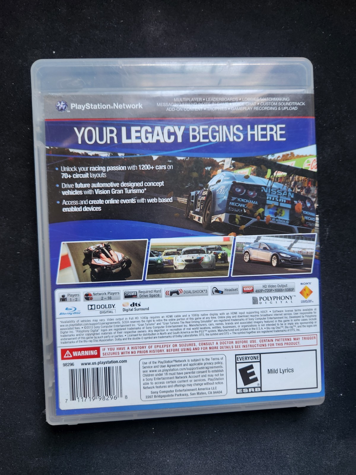 Gran Turismo 6 Sony PlayStation 3 PS3
