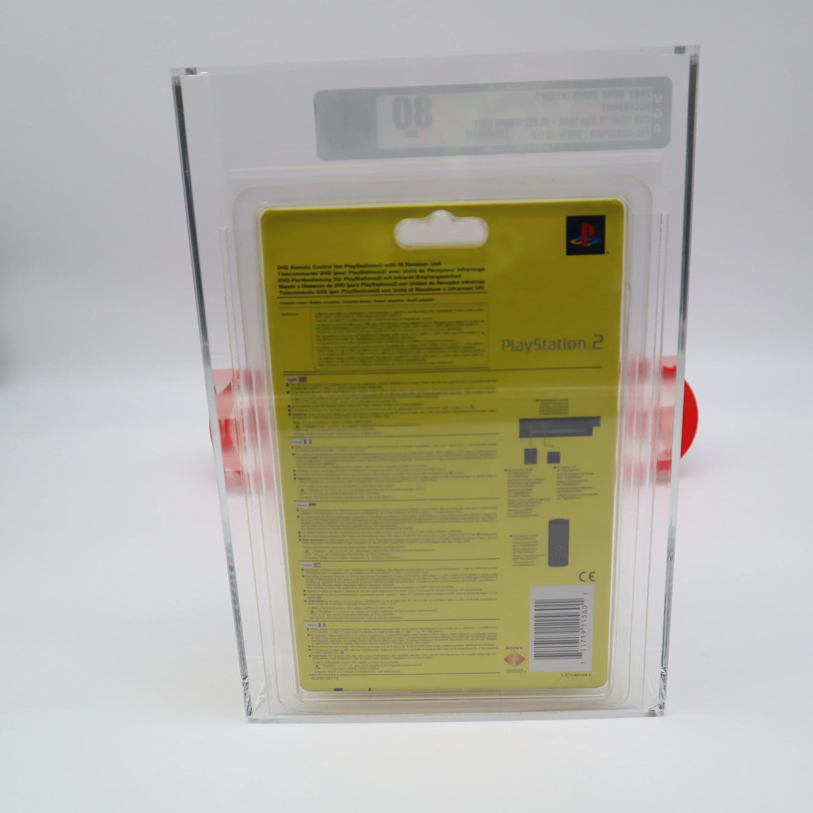 PS2 PlayStation 2 DVD REMOTE CONTROL & IR RECIEVING UNIT -VGA GRADED 80 Sealed!