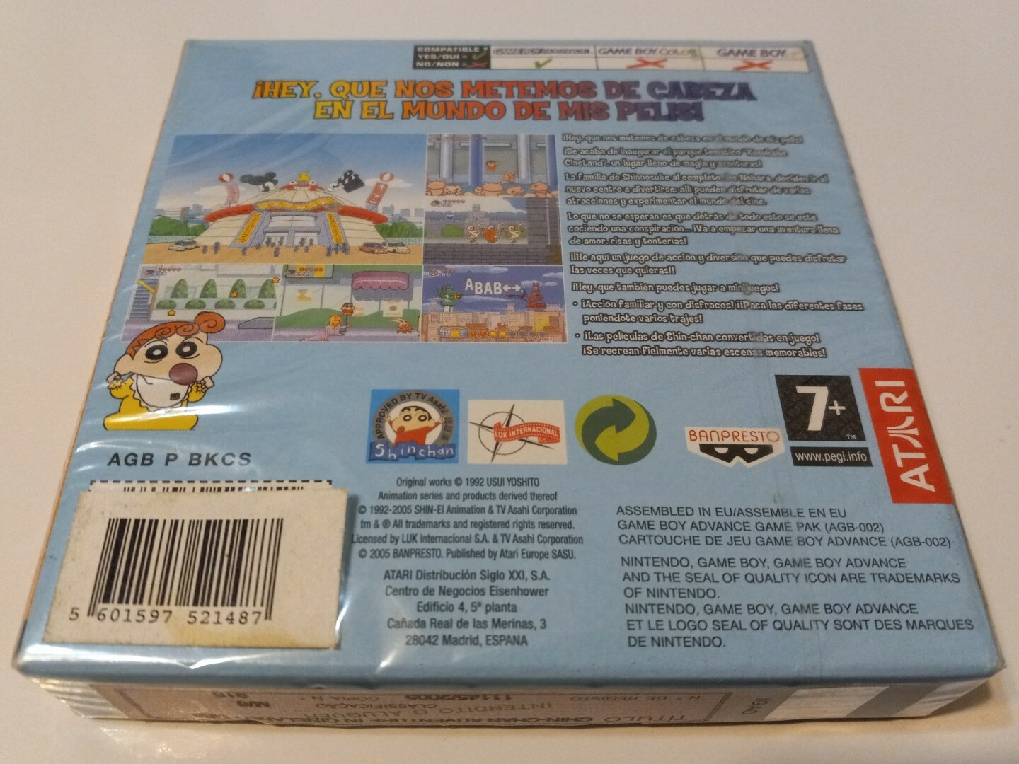 Crayon Shin Chan Aventuras En Cineland Game Boy Advance GBA RARE Spain Release