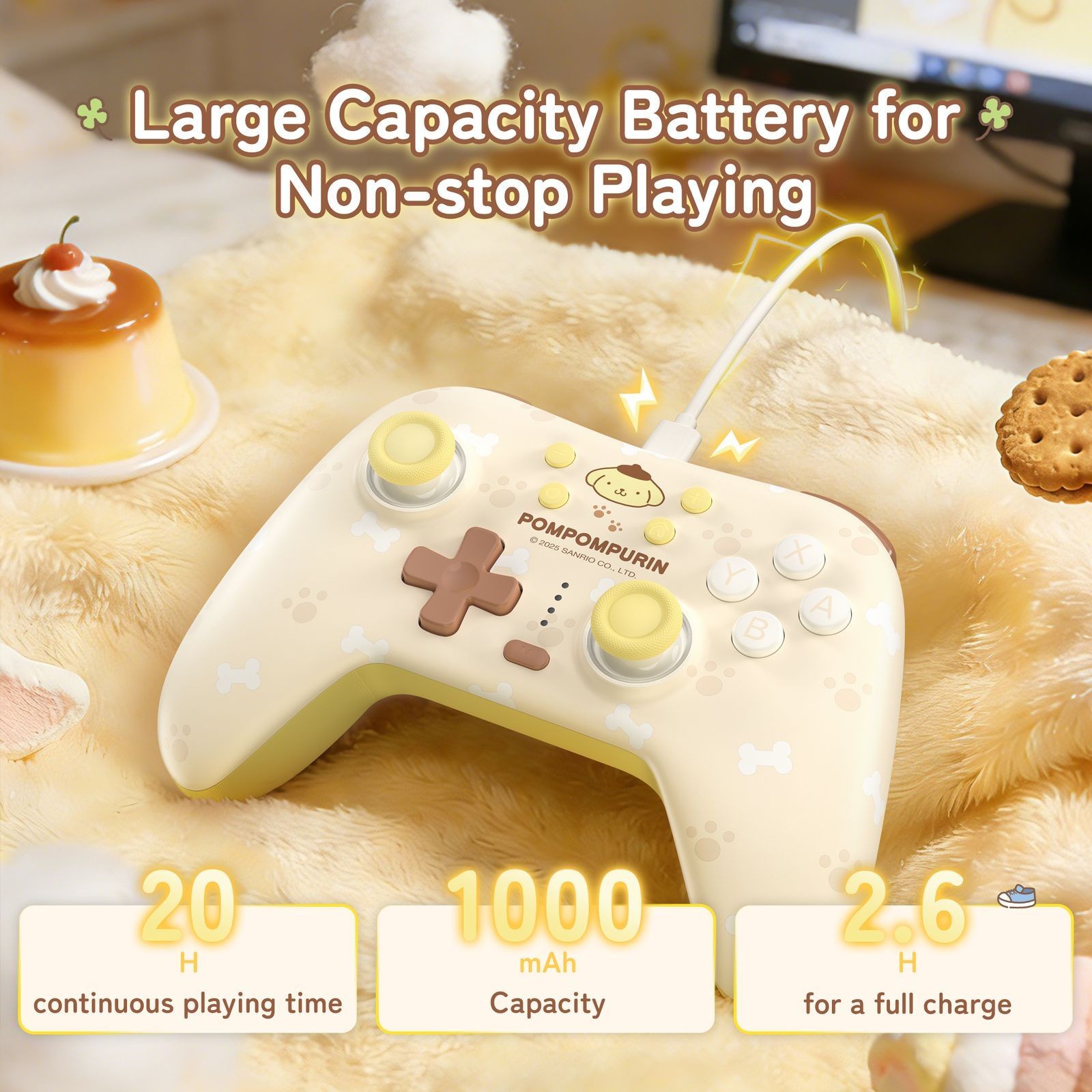 Cartoon Switch Controller Wireless for PC,Android,iOS 2.4G Receiver Bluetooth