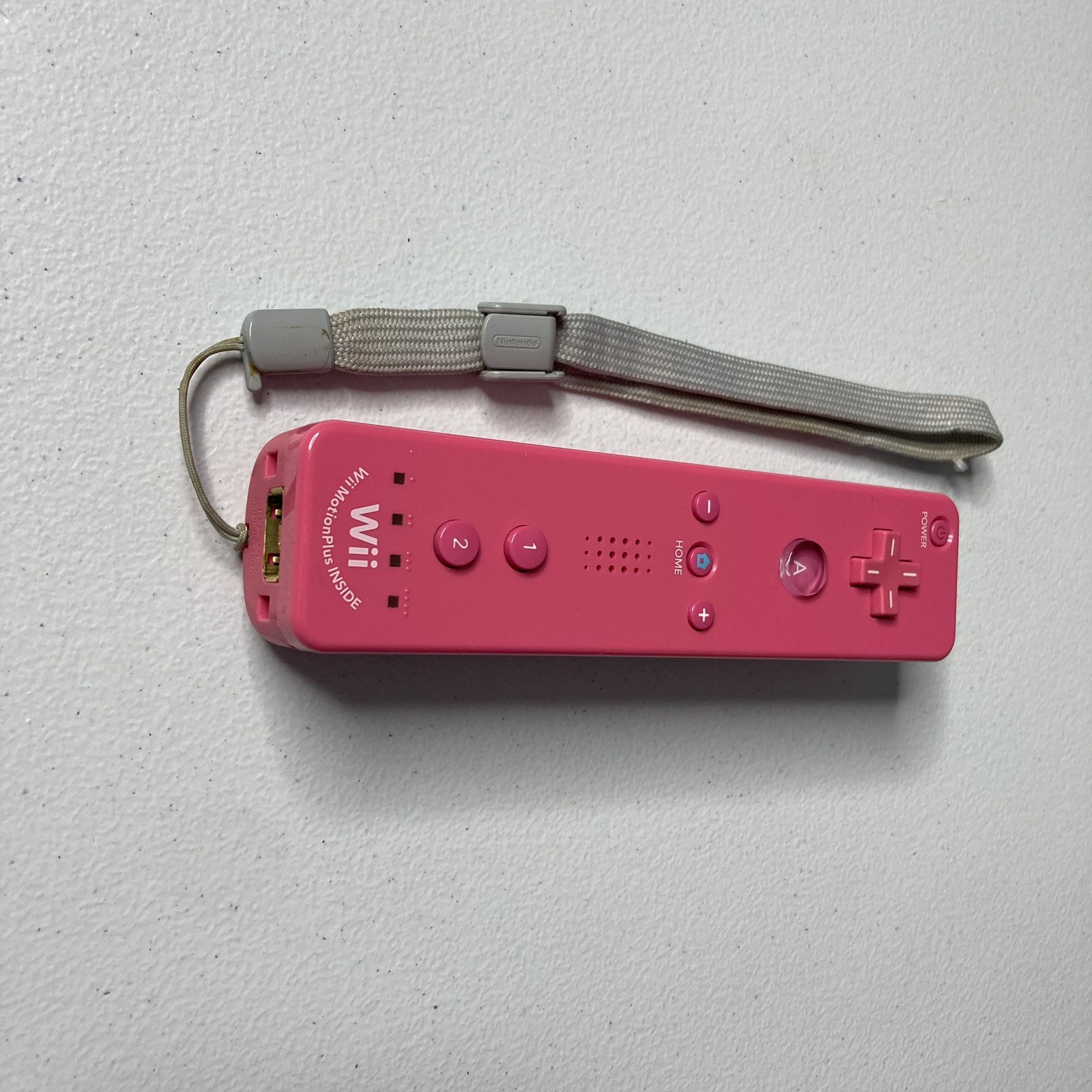 Official Nintendo Motion Plus Controller Pink RVL-036 Wii Remote OEM – Tested🔥