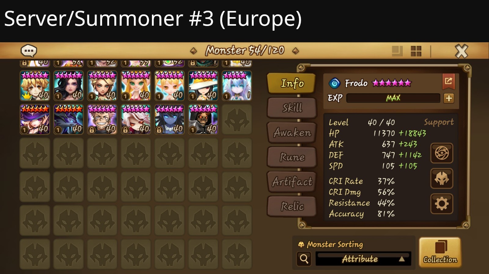 Summoners War Account, multiple servers {Global+Asia+Europe+China} 119LnD