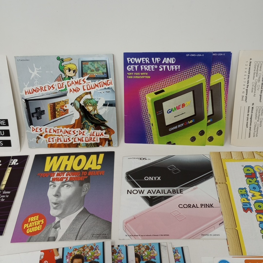 Lot Of 82 Nintendo INSERTS (Some Manuals & Posters) SEE PICS!!